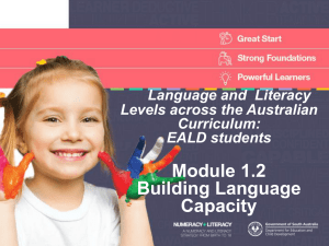 Module 1.2 - Building Language Capacity PowerPoint