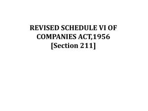 Revised Sch. VI- - Comptroller and Auditor General of India
