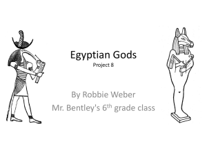 Egyptian Gods Project 8