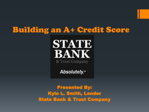 Building an A+ Credit Score