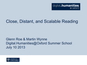 Day 3 Materials - Digital Humanities at Oxford