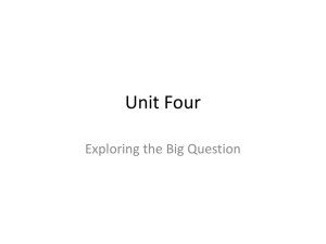Treasures Unit Four Big Question