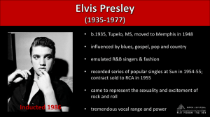 Elvis Presley PowerPoint (.ppt) - The Rock and Roll Hall of Fame