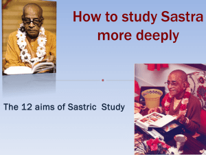 How to Study Sastra more Deeply - Audio