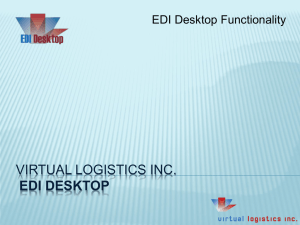 EDI Desktop - Virtual Logistics Inc.