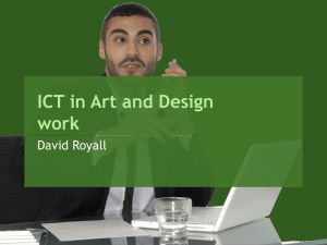 ICT in Art and Design work