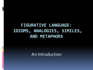 Figurative Language: Idioms, Analogies, Similes