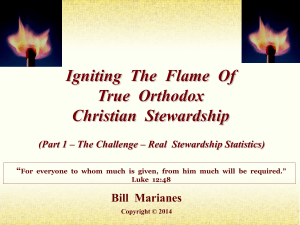 ¹ - Stewardship Calling