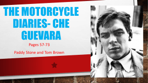 The Motorcycle Diaries- Che Guevara - Mrs McDonald