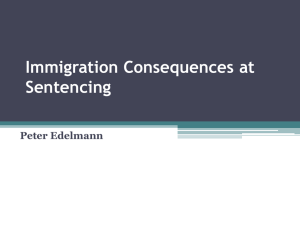 Immigration Consequences at Sentencing