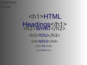 HTML Headings - Cutting Edge Orthopedics