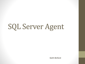 Sql Server Agent