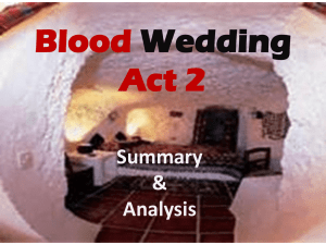 Blood Wedding Act 2 Analysis