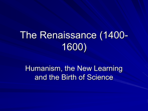 The Renaissance (1400-1600).ppt - The Critical Thinking Community