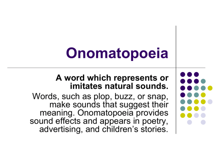 Onomatopoeia