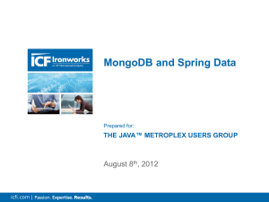 MongoDB and Spring Data Integration