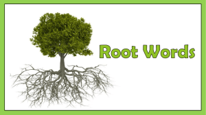 Root Words PowerPoint