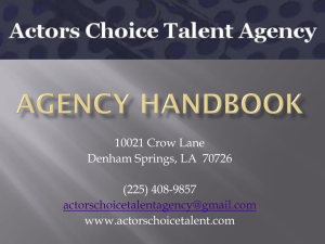 Sample Models Resume - Actors Choice Talent Agency