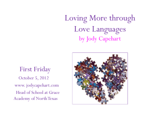 What is love? - Jody Capehart