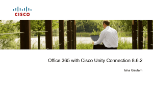 Power Point slides - Cisco Unity Tools