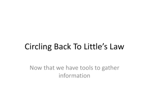 Littles Law example Module