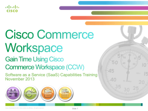 Cisco Commerce Workspace