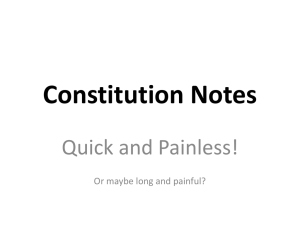 Constitution Notes
