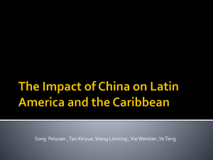 The Impact of China on Latin America and the Caribbean