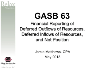 GASB 63 and 65