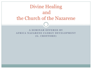 Divine Healing and the Church of the Nazarene