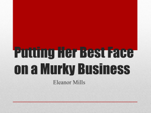 Putting Her Best Face on a Murky Business