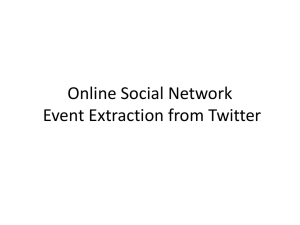 Online Social Network Event Extraction from Twitter