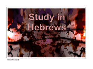 10 Hebrews 7v1-28 The Priesthood Of Melchizedek