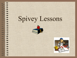 Spivey Lesson Power Point