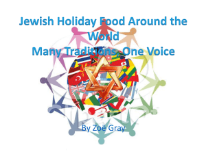 Jewish Holiday Food Around the World