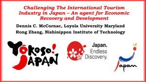 Challenging The International Tourism Industry in Japan