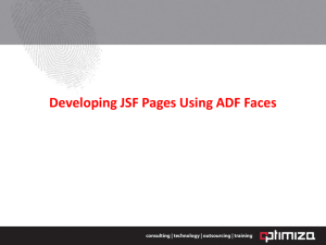 Developing JSF Pages Using ADF Faces