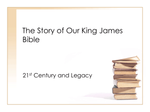 The Story of Our King James Bible