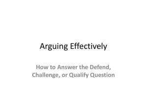 Arguing Effectively ppt