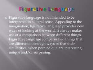 Figurative Language. Simile