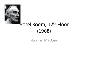 Hotel Room, 12 th Floor