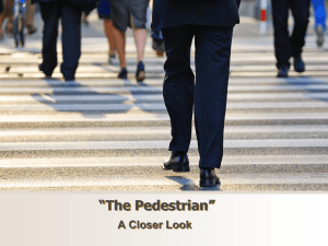 The Pedestrian close reading