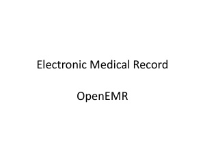 Electronic Medical Record (OpenEMR) - MCST-CS