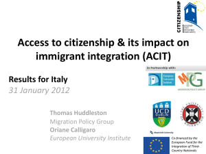 Presentation - EUDO Citizenship