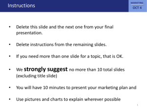 Marketing Plan Presentation Template