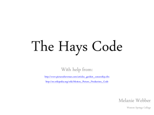 Hays Code - AKO-NZ