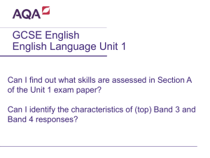 GCSE English-Language Exam Question by