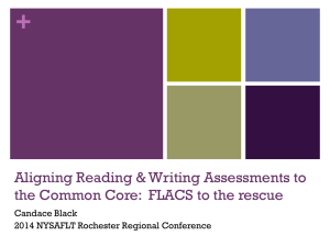 Black - Aligning Reading Writing to CCSS