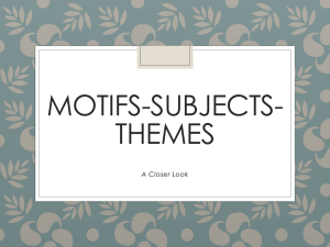 Motifs, Subject, Themes