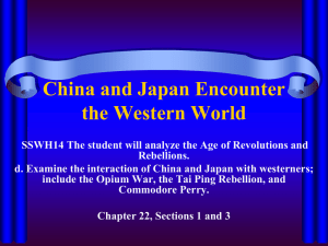 China and Japan Encounter the Western World